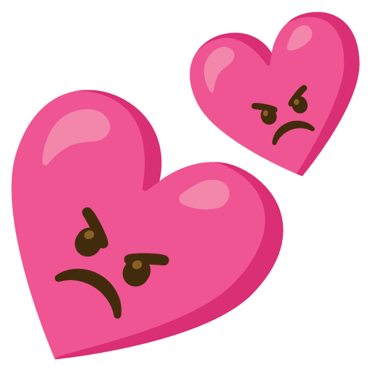 angry two hearts