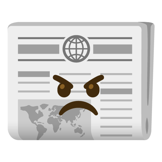 angry newspaper