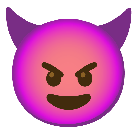 angry smiling imp