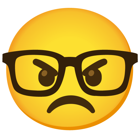 angry nerd face