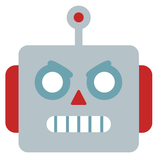 angry robot face
