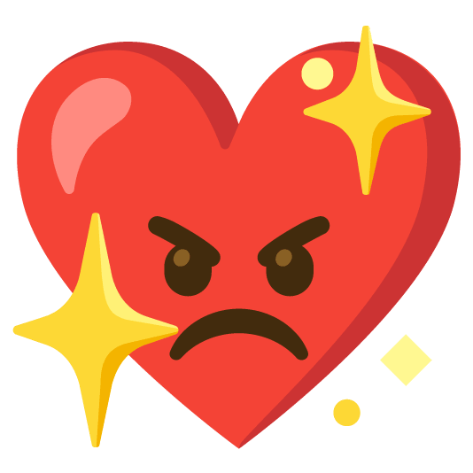 rage sparkling heart
