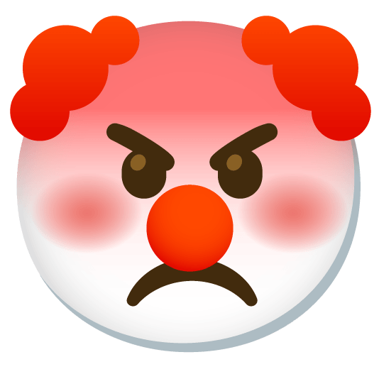 rage clown face