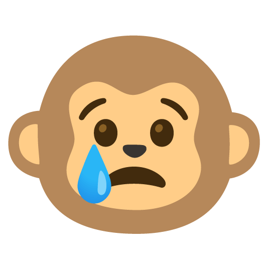 cry monkey face