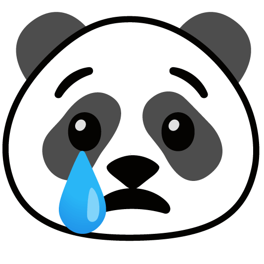 cry panda face