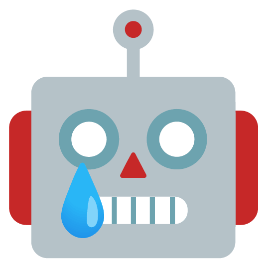 cry robot face