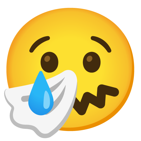 cry sneezing face