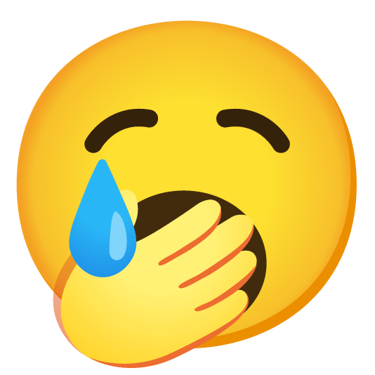 cry yawning face