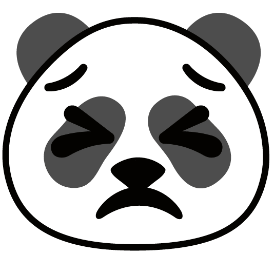 persevere panda face