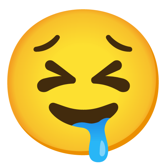 persevere drooling face