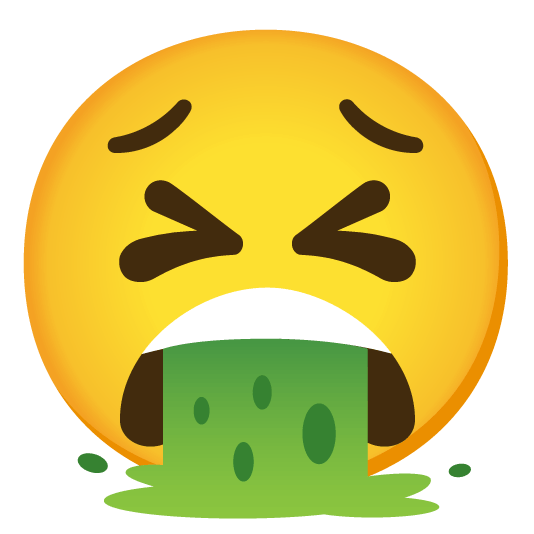 persevere face vomiting