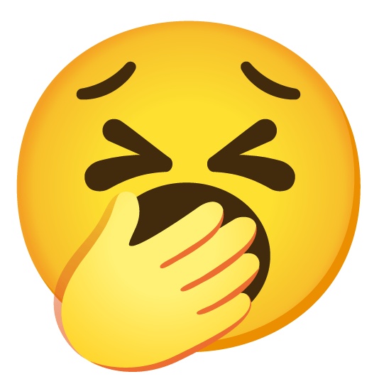 persevere yawning face