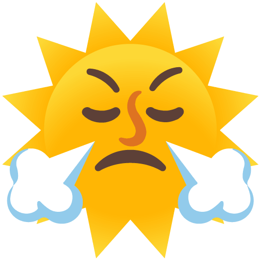 triumph sun with face