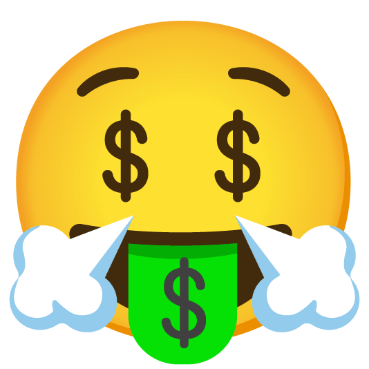 triumph money mouth face