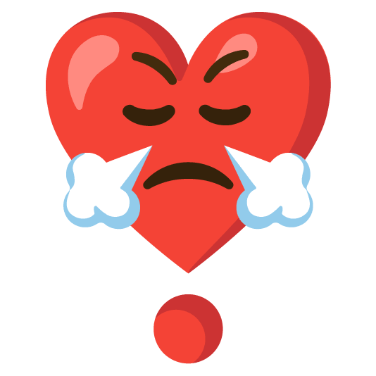 triumph heavy heart exclamation mark ornament