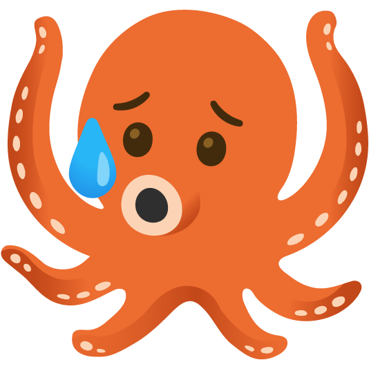 disappointed relieved octopus