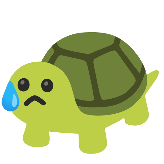 disappointed relieved turtle