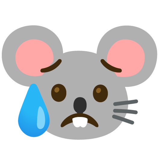 disappointed relieved mouse