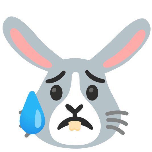 disappointed relieved rabbit