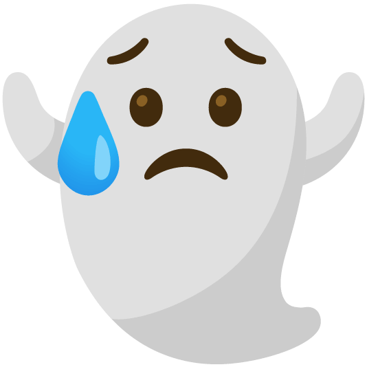 disappointed relieved ghost