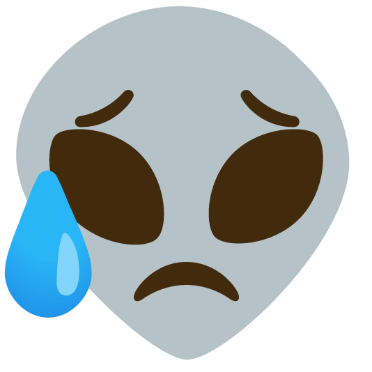 disappointed relieved alien