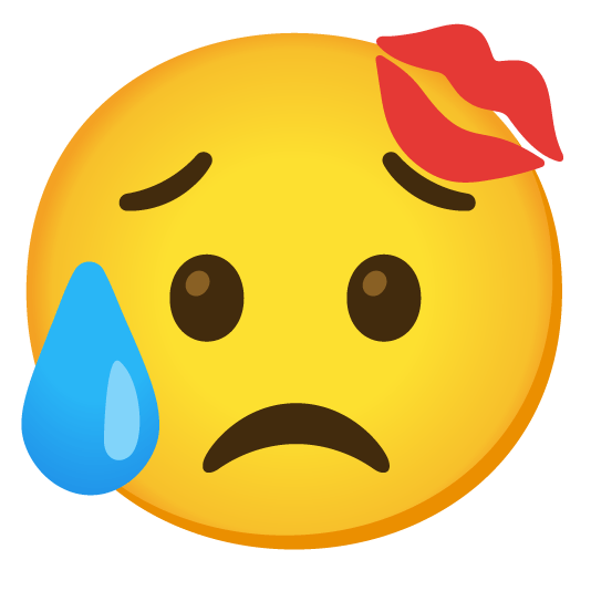 disappointed relieved kiss