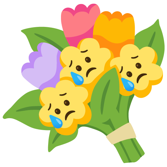 disappointed relieved bouquet