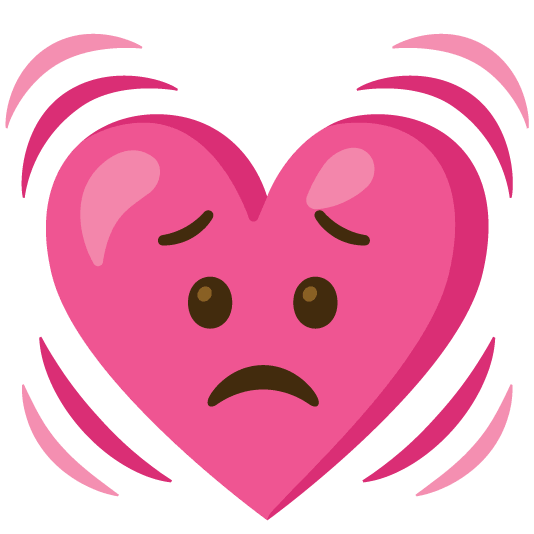 disappointed relieved heartbeat