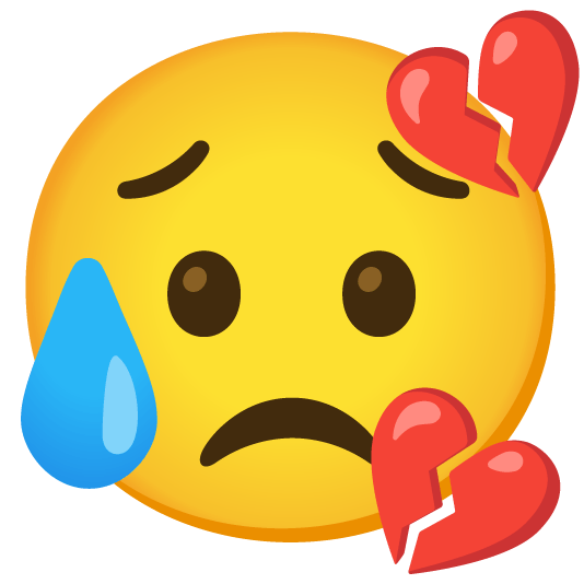 disappointed relieved broken heart