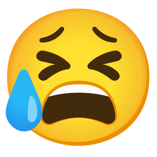 disappointed relieved tired face