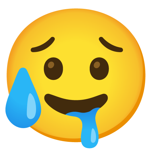 disappointed relieved drooling face