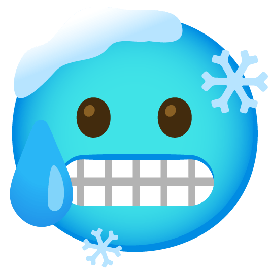 disappointed relieved cold face