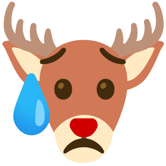 disappointed relieved deer