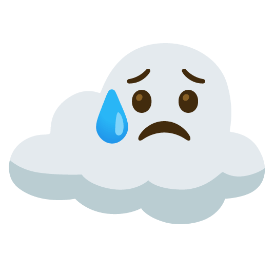 disappointed relieved cloud