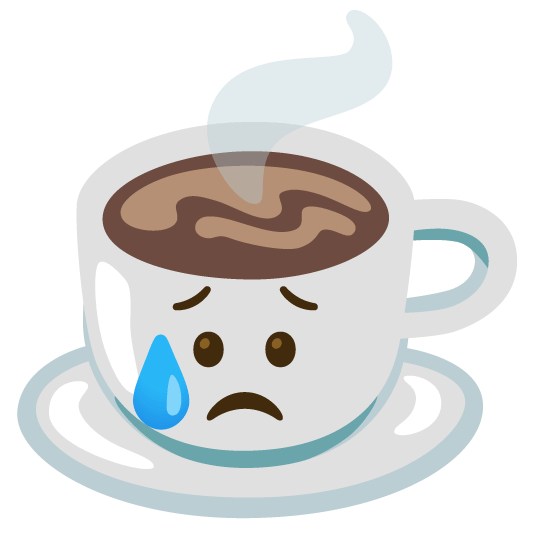disappointed relieved coffee