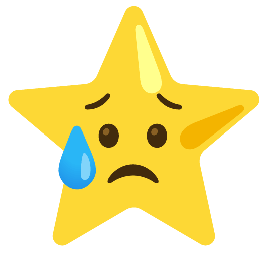 disappointed relieved star