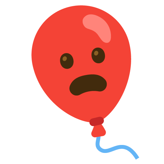 frowning balloon