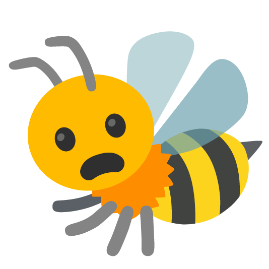 frowning bee
