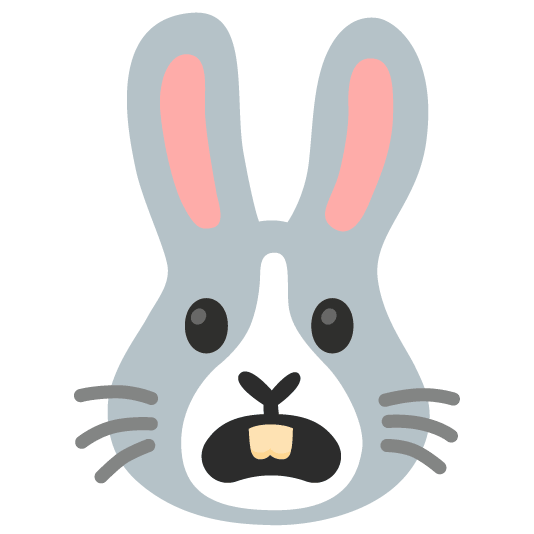 frowning rabbit