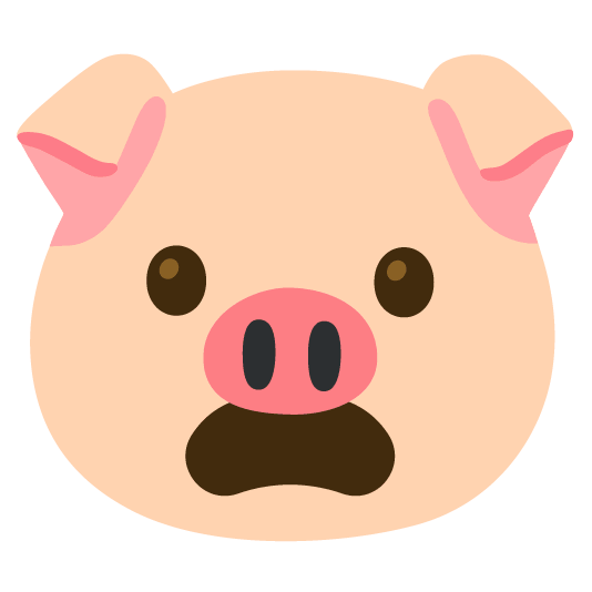 frowning pig
