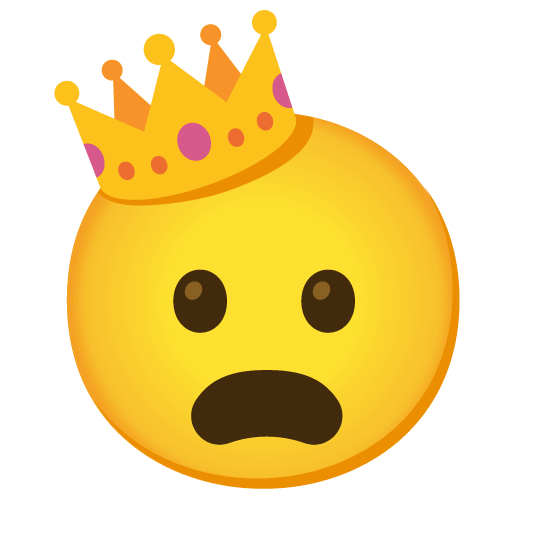 frowning crown