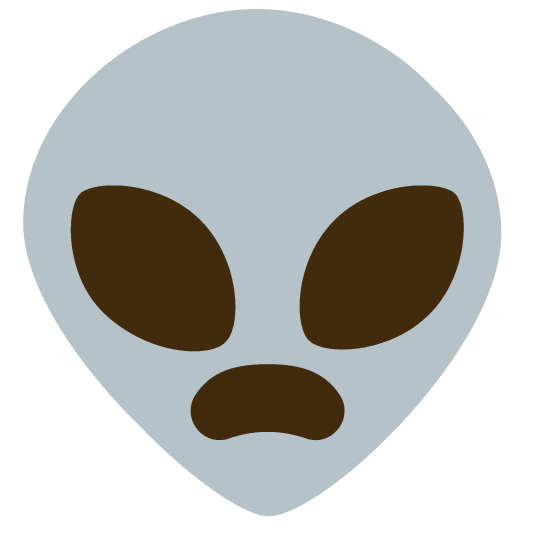 frowning alien