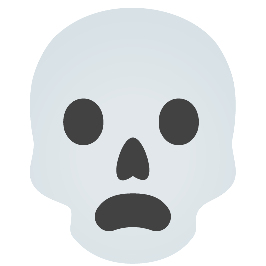 frowning skull
