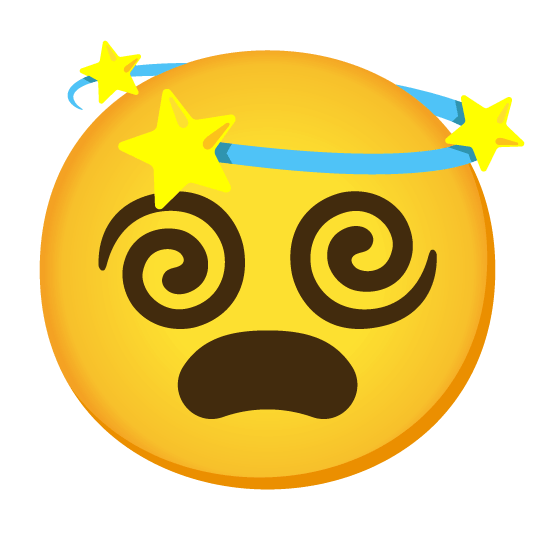 frowning dizzy