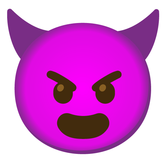 frowning smiling imp