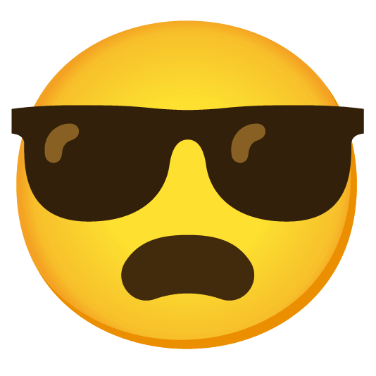 frowning sunglasses