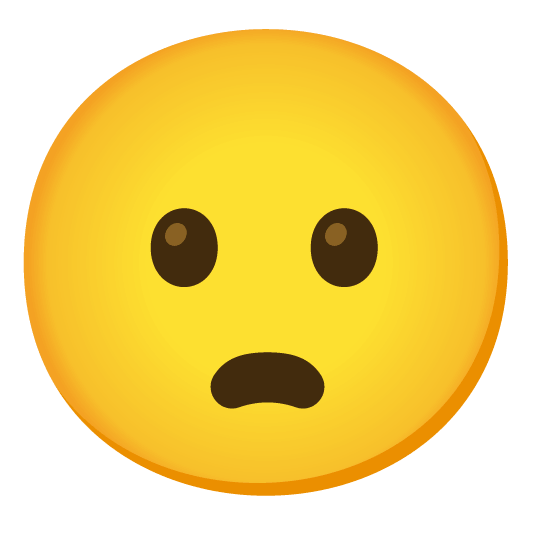 frowning neutral face