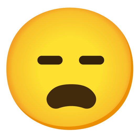 frowning expressionless