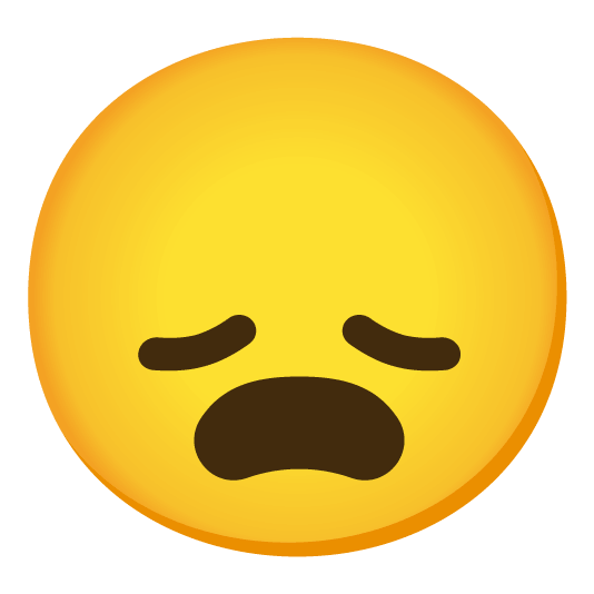 frowning disappointed