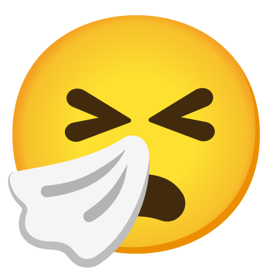 frowning sneezing face
